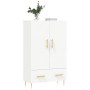 Weißes hohes Sideboard aus Holzwerkstoff, 69,5 x 31 x 115 cm von vidaXL, Sideboards - Ref: Foro24-828220, Preis: 90,47 €, Rab...