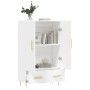 Weißes hohes Sideboard aus Holzwerkstoff, 69,5 x 31 x 115 cm von vidaXL, Sideboards - Ref: Foro24-828220, Preis: 90,47 €, Rab...