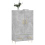 Hohes Sideboard Holzwerkstoff betongrau 69,5x31x115 cm von vidaXL, Sideboards - Ref: Foro24-828224, Preis: 86,04 €, Rabatt: %