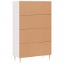 Weißes hohes Sideboard aus Holzwerkstoff, 69,5 x 31 x 115 cm von vidaXL, Sideboards - Ref: Foro24-828220, Preis: 90,47 €, Rab...
