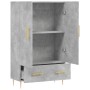 Hohes Sideboard Holzwerkstoff betongrau 69,5x31x115 cm von vidaXL, Sideboards - Ref: Foro24-828224, Preis: 86,04 €, Rabatt: %