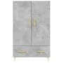 Tall engineered wood sideboard in gray concrete 69.5x31x115 cm by vidaXL, Sideboards - Ref: Foro24-828224, Price: 85,01 €, Di...