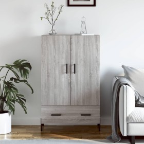 Hohes Sonoma-Sideboard aus grauem Holzwerkstoff, 69,5 x 31 x 115 cm von vidaXL, Sideboards - Ref: Foro24-828250, Preis: 82,04...