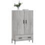 Aparador alto madera de ingeniería gris Sonoma 69,5x31x115 cm de vidaXL, Aparadores - Ref: Foro24-828250, Precio: 82,04 €, De...