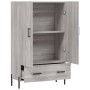 Aparador alto madera de ingeniería gris Sonoma 69,5x31x115 cm de vidaXL, Aparadores - Ref: Foro24-828250, Precio: 82,04 €, De...