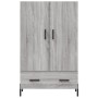 Sonoma gray engineered wood tall sideboard 69.5x31x115 cm by vidaXL, Sideboards - Ref: Foro24-828250, Price: 82,04 €, Discoun...