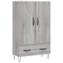 Aparador alto madera de ingeniería gris Sonoma 69,5x31x115 cm de vidaXL, Aparadores - Ref: Foro24-828234, Precio: 71,85 €, De...