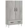 Sonoma gray engineered wood tall sideboard 69.5x31x115 cm by vidaXL, Sideboards - Ref: Foro24-828234, Price: 71,92 €, Discoun...