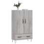 Sonoma gray engineered wood tall sideboard 69.5x31x115 cm by vidaXL, Sideboards - Ref: Foro24-828234, Price: 71,85 €, Discoun...