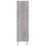 Sonoma gray engineered wood tall sideboard 69.5x31x115 cm by vidaXL, Sideboards - Ref: Foro24-828234, Price: 71,85 €, Discoun...