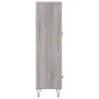 Sonoma gray engineered wood tall sideboard 69.5x31x115 cm by vidaXL, Sideboards - Ref: Foro24-828234, Price: 71,92 €, Discoun...