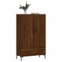 Tall sideboard engineered wood brown oak 69.5x31x115 cm by vidaXL, Sideboards - Ref: Foro24-828243, Price: 93,67 €, Discount: %