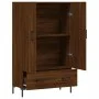 Tall sideboard engineered wood brown oak 69.5x31x115 cm by vidaXL, Sideboards - Ref: Foro24-828243, Price: 92,65 €, Discount: %