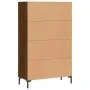Tall sideboard engineered wood brown oak 69.5x31x115 cm by vidaXL, Sideboards - Ref: Foro24-828243, Price: 92,65 €, Discount: %
