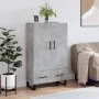 Tall engineered wood sideboard in gray concrete 69.5x31x115 cm by vidaXL, Sideboards - Ref: Foro24-828264, Price: 91,98 €, Di...