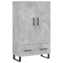 Tall engineered wood sideboard in gray concrete 69.5x31x115 cm by vidaXL, Sideboards - Ref: Foro24-828264, Price: 91,98 €, Di...