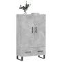 Tall engineered wood sideboard in gray concrete 69.5x31x115 cm by vidaXL, Sideboards - Ref: Foro24-828264, Price: 91,98 €, Di...