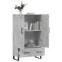 Aparador alto madera de ingeniería gris hormigón 69,5x31x115 cm de vidaXL, Aparadores - Ref: Foro24-828264, Precio: 91,96 €, ...