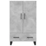 Tall engineered wood sideboard in gray concrete 69.5x31x115 cm by vidaXL, Sideboards - Ref: Foro24-828264, Price: 91,98 €, Di...
