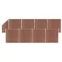 Fence set 8 square + 1 oblique WPC brown 1484x186 cm by vidaXL, fence panels - Ref: Foro24-3053222, Price: 3,00 €, Discount: %