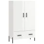 Hochglänzendes Sideboard aus weißem Holzwerkstoff, 69,5 x 31 x 115 cm von vidaXL, Sideboards - Ref: Foro24-828246, Preis: 105...