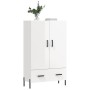 Hochglänzendes Sideboard aus weißem Holzwerkstoff, 69,5 x 31 x 115 cm von vidaXL, Sideboards - Ref: Foro24-828246, Preis: 106...