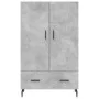 Concrete gray engineered wood tall sideboard 69.5x31x115 cm by vidaXL, Sideboards - Ref: Foro24-828256, Price: 86,37 €, Disco...