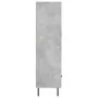 Concrete gray engineered wood tall sideboard 69.5x31x115 cm by vidaXL, Sideboards - Ref: Foro24-828256, Price: 86,37 €, Disco...