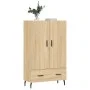 Tall Sonoma oak engineered wood sideboard 69.5x31x115 cm by vidaXL, Sideboards - Ref: Foro24-828255, Price: 92,64 €, Discount: %