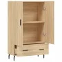 Tall Sonoma oak engineered wood sideboard 69.5x31x115 cm by vidaXL, Sideboards - Ref: Foro24-828255, Price: 92,64 €, Discount: %