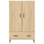 Tall Sonoma oak engineered wood sideboard 69.5x31x115 cm by vidaXL, Sideboards - Ref: Foro24-828255, Price: 92,64 €, Discount: %