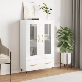High glossy white engineered wood sideboard 69.5x31x115 cm by vidaXL, Sideboards - Ref: Foro24-828278, Price: 99,80 €, Discou...