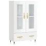 Hochglänzendes Sideboard aus weißem Holzwerkstoff, 69,5 x 31 x 115 cm von vidaXL, Sideboards - Ref: Foro24-828278, Preis: 98,...