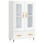 Hochglänzendes Sideboard aus weißem Holzwerkstoff, 69,5 x 31 x 115 cm von vidaXL, Sideboards - Ref: Foro24-828278, Preis: 99,...