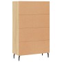 Aparador alto madera de ingeniería roble Sonoma 69,5x31x115 cm de vidaXL, Aparadores - Ref: Foro24-828255, Precio: 93,81 €, D...