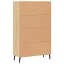 Tall Sonoma oak engineered wood sideboard 69.5x31x115 cm by vidaXL, Sideboards - Ref: Foro24-828255, Price: 92,64 €, Discount: %