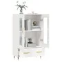 Aparador alto madera de ingeniería blanco brillo 69,5x31x115 cm de vidaXL, Aparadores - Ref: Foro24-828278, Precio: 99,51 €, ...