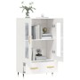 High glossy white engineered wood sideboard 69.5x31x115 cm by vidaXL, Sideboards - Ref: Foro24-828278, Price: 99,80 €, Discou...