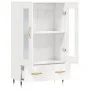 Aparador alto madera de ingeniería blanco brillo 69,5x31x115 cm de vidaXL, Aparadores - Ref: Foro24-828278, Precio: 99,51 €, ...
