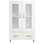Aparador alto madera de ingeniería blanco brillo 69,5x31x115 cm de vidaXL, Aparadores - Ref: Foro24-828278, Precio: 99,51 €, ...