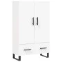 Aparador alto madera de ingeniería blanco 69,5x31x115 cm de vidaXL, Aparadores - Ref: Foro24-828260, Precio: 100,95 €, Descue...