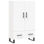 Weißes hohes Sideboard aus Holzwerkstoff, 69,5 x 31 x 115 cm von vidaXL, Sideboards - Ref: Foro24-828260, Preis: 102,29 €, Ra...