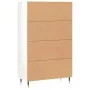 Hochglänzendes Sideboard aus weißem Holzwerkstoff, 69,5 x 31 x 115 cm von vidaXL, Sideboards - Ref: Foro24-828278, Preis: 98,...