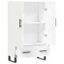 Aparador alto madera de ingeniería blanco 69,5x31x115 cm de vidaXL, Aparadores - Ref: Foro24-828260, Precio: 100,95 €, Descue...