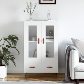 Weißes hohes Sideboard aus Holzwerkstoff, 69,5 x 31 x 115 cm von vidaXL, Sideboards - Ref: Foro24-828268, Preis: 86,81 €, Rab...