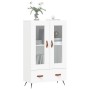Aparador alto madera de ingeniería blanco 69,5x31x115 cm de vidaXL, Aparadores - Ref: Foro24-828268, Precio: 86,71 €, Descuen...