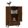 Tall sideboard engineered wood brown oak 69.5x31x115 cm by vidaXL, Sideboards - Ref: Foro24-828267, Price: 94,66 €, Discount: %