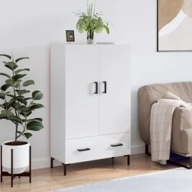 Hochglänzendes Sideboard aus weißem Holzwerkstoff, 69,5 x 31 x 115 cm von vidaXL, Sideboards - Ref: Foro24-828238, Preis: 98,...