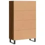 Tall sideboard engineered wood brown oak 69.5x31x115 cm by vidaXL, Sideboards - Ref: Foro24-828267, Price: 93,51 €, Discount: %