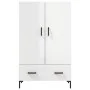 Aparador alto madera de ingeniería blanco brillo 69,5x31x115 cm de vidaXL, Aparadores - Ref: Foro24-828238, Precio: 98,35 €, ...